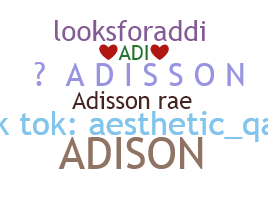 الاسم المستعار - Adisson