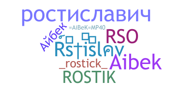 الاسم المستعار - Rostislav