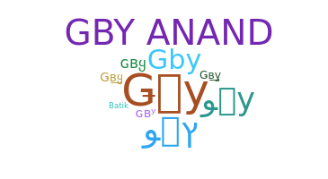 الاسم المستعار - gby