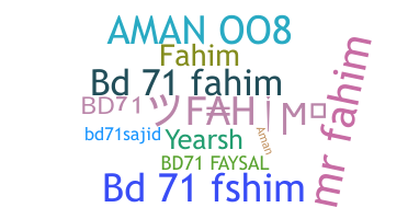 الاسم المستعار - Bd71Fahim