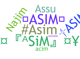 الاسم المستعار - Asim