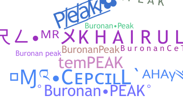 الاسم المستعار - BuronanPEAK