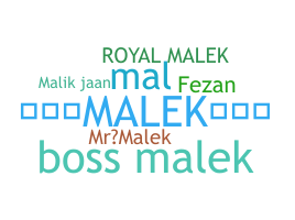 الاسم المستعار - Malek