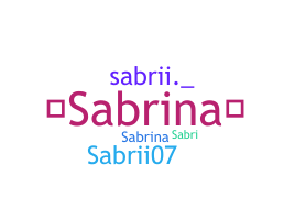 الاسم المستعار - Sabrii