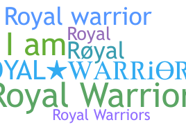 الاسم المستعار - royalwarrior