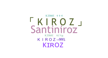 الاسم المستعار - kiroz