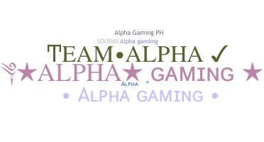 الاسم المستعار - AlphaGaming