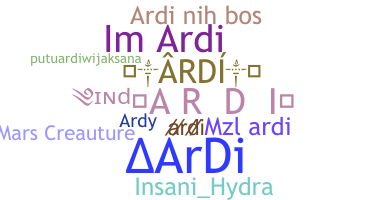 الاسم المستعار - Ardi