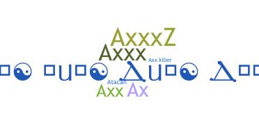 الاسم المستعار - axx