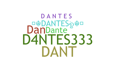 الاسم المستعار - Dantes