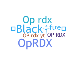 الاسم المستعار - OPRDX