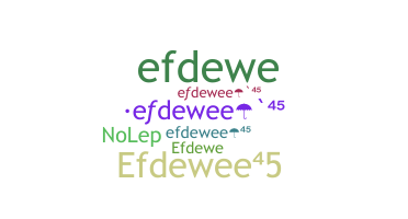 الاسم المستعار - efdewee45