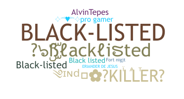 الاسم المستعار - Blacklisted