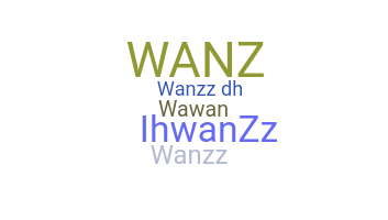 الاسم المستعار - wanzz