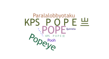 الاسم المستعار - Pope
