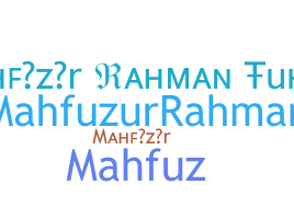 الاسم المستعار - Mahfuzur