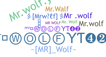 الاسم المستعار - Mrwolf