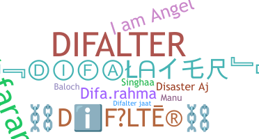 الاسم المستعار - Difalter