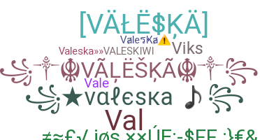 الاسم المستعار - valeska