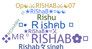 الاسم المستعار - Rishab