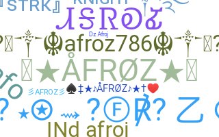 الاسم المستعار - Afroz