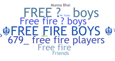 الاسم المستعار - Freefireboys