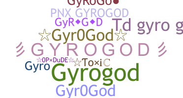 الاسم المستعار - GYROGOD