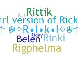 الاسم المستعار - Rikki