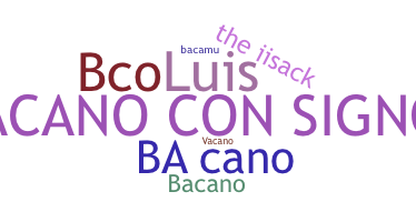 الاسم المستعار - bacano