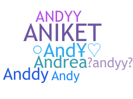 الاسم المستعار - Andyy