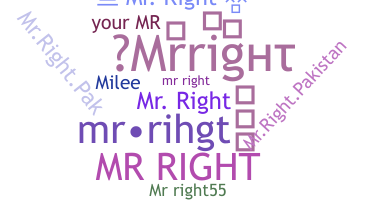 الاسم المستعار - Mrright