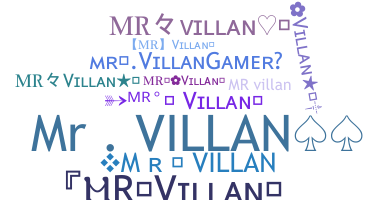 الاسم المستعار - Mrvillan