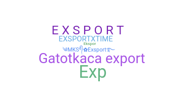 الاسم المستعار - export