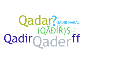 الاسم المستعار - Qadir