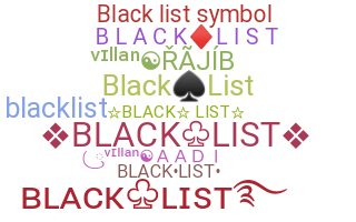 الاسم المستعار - blacklist