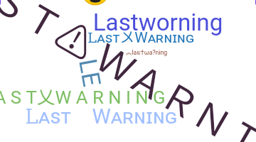 الاسم المستعار - lastwarning