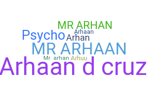 الاسم المستعار - arhaan