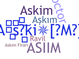 الاسم المستعار - askim