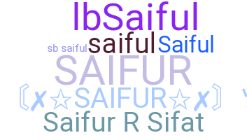 الاسم المستعار - Saifur