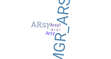 الاسم المستعار - arsy