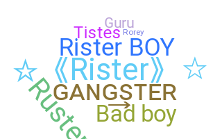 الاسم المستعار - Rister