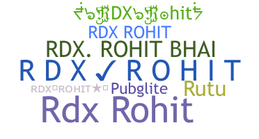 الاسم المستعار - RDXRohit
