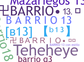 الاسم المستعار - Barrio13