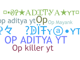 الاسم المستعار - Opadityayt