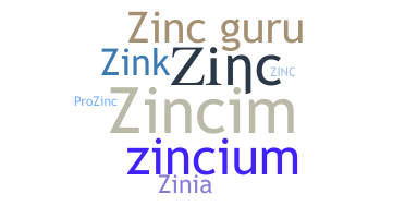 الاسم المستعار - Zinc