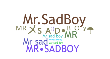 الاسم المستعار - MrSadBoy