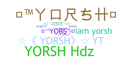 الاسم المستعار - Yorsh