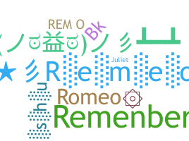 الاسم المستعار - Remeo