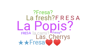 الاسم المستعار - Fresa