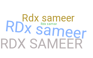 الاسم المستعار - RDXsameer